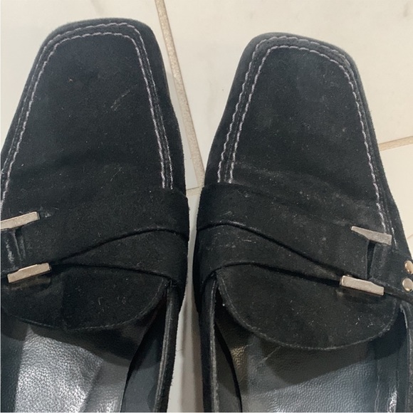 Stuart Weitzman for Russell Bromley Black Suede Shoes Heels - Picture 6 of 8